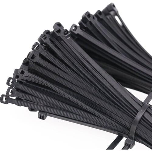 100Pcs 3 x 80/100/120/150/200mm Black White Self Locking Cable Tie High Quality Nylon Fasten Zip Wire Wrap Strap