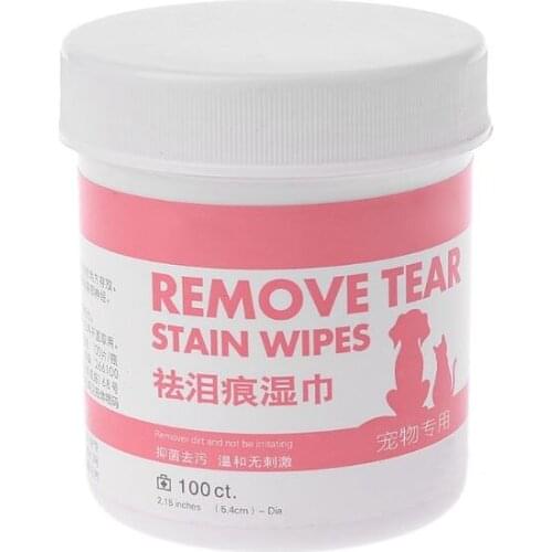 100pc Pet Eye Wet Wipes Dog Cleaning Paper Towels Cat Tear Stain Remover Wipes Grooming Supplies L4MB