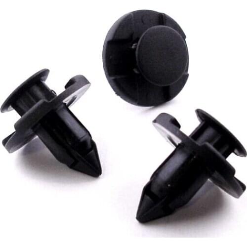 10x Plastic Trim Retaining Clips / Fasteners- 8mm hole