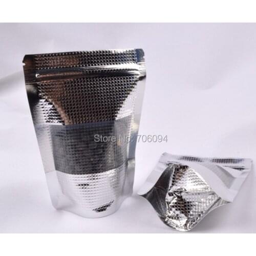 20*30+4cm New style stand up Aluminum foil Packing Bag 7.9''x11.8'' Ziplock Aluminum foil bag with Window 100pcs/lot