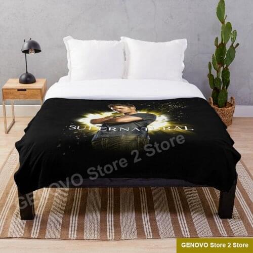 2021 all-star characters Supernatural Throw Blanket Fleeceon Bed/Crib/Couch Adult Baby Girls Boys Kids Gift