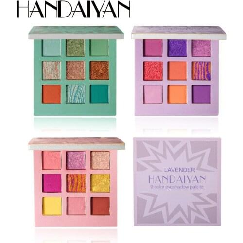 Handaiyan 9Color Pearly Lustre Matte Eyeshadow Compact Jiugongge Makeup Makeup Plate Mashed Potato Eye Shadow Makeup