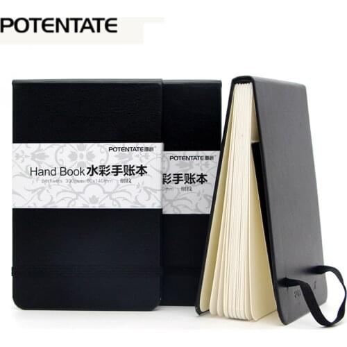 POTENTATE Art Watercolor Hand Account Book/Pad/Paper 300gsm 24 Sheets Sketch Notebook Water Color Handbook For Drawing Supplies