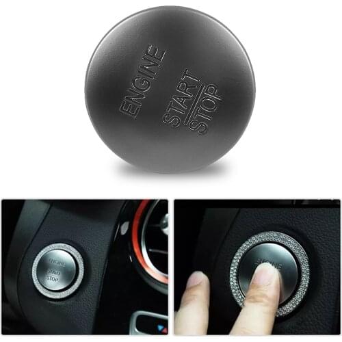 Car Accessories One-click Start Decor Sticker Engine Ignition Start Stop Switch Replacement for Mercedes-Benz W204 W205 W221
