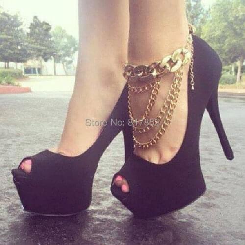 Free Shipping Design L48 Women Love Heel Chain Anklet Foot Jewelry Sexy Item Short Body