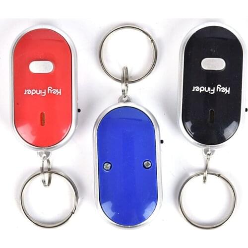 Mini Whistle Anti Lost Key Finder Wireless Smart Flashing Beeping Remote Lost Keyfinder Locator Keyring With LED Torch