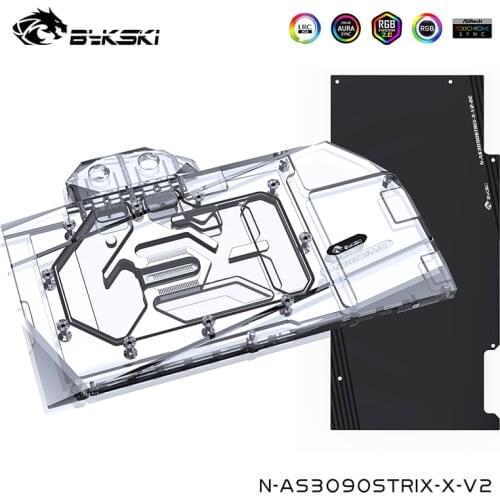 Bykski Watercooler For ASUS RTX3090 3080 STRIX Graphics Card ,Full Cover Water Block, N-AS3090STRIX-X