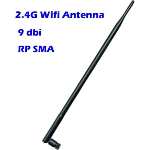 CERXUS 9dBi Omni WiFi Antenna with RP-SMA Connector for Wireless Network Router/USB Adapter/PCI PCIe Cards/ IP Camera / Point