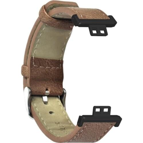 Color PU Leather Wristband Strap Watch Band for-Huawei Watch Fit Smart Wristband E15E