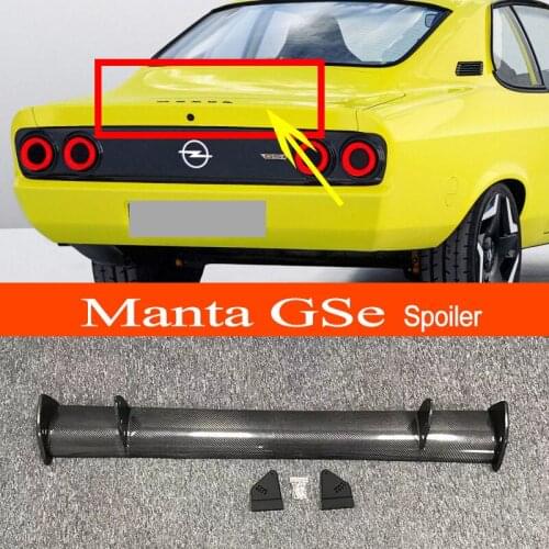 Manta GSe Real Carbon Fiber GT-style Car-styling Sporty Rear Trunk Wing Spoiler for Opel Manta GSe Sedan