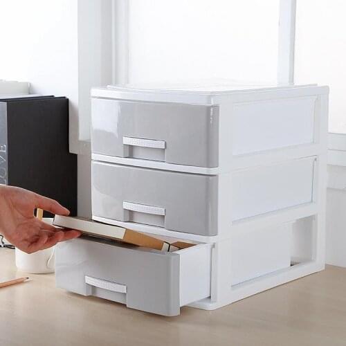 Multi-layer Desktop Drawer Storage Box Office Paper File Container Home Toy Cloth Underwear Socks Storage Boxes Sundries Case