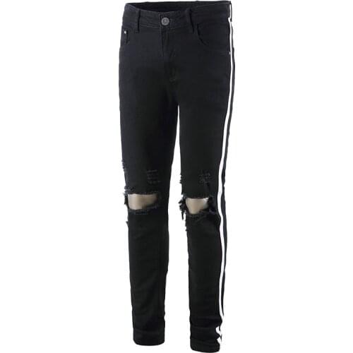 KIOVNO Mens Skinny Casual Jeans Pants Slim Fit Stretch Denim Trousers For Male Size 29-40 Hip Hop