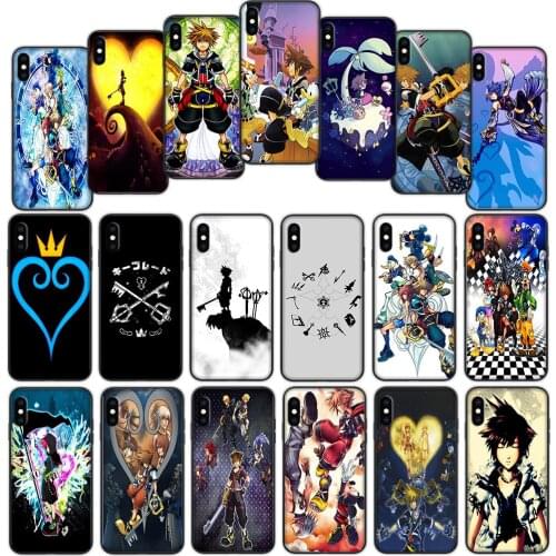 Kingdom Hearts Anime Soft Cover Case for iPhone 12 11 Pro X XS XR Max