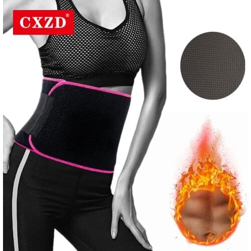 CXZD New Women Adjustable Fitness Belt Waist Trainer Body Shaping Fat Burning Girdle Corset Top Shapers Slimming Modeling Strap