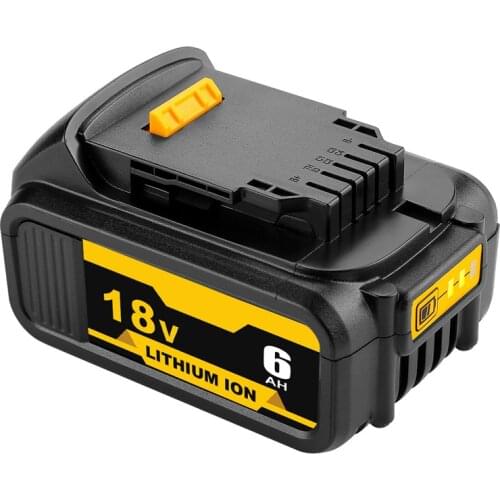 DCB200 5.0Ah 6.0Ah Rechargeable Lithium Battery Compatible with Dewalt 18V Tools DCB180 DCB185 DCB184 DCB203 DCB206 20V 4.0Ah