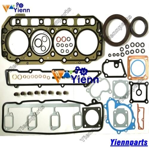 For Yanmar 4TNE106 S4D106 Full Gasket Kit 723900-92660 723900-92600 W/ Head Gasket For Yanmar 4TNE106T S4D106 Engine Parts