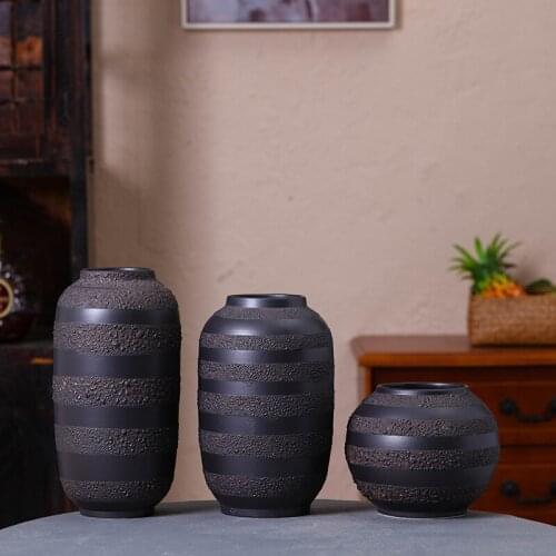 Simple Ceramics Vase Home Decoration Ornaments Flower Arrangement Container Flowerpot Accessories