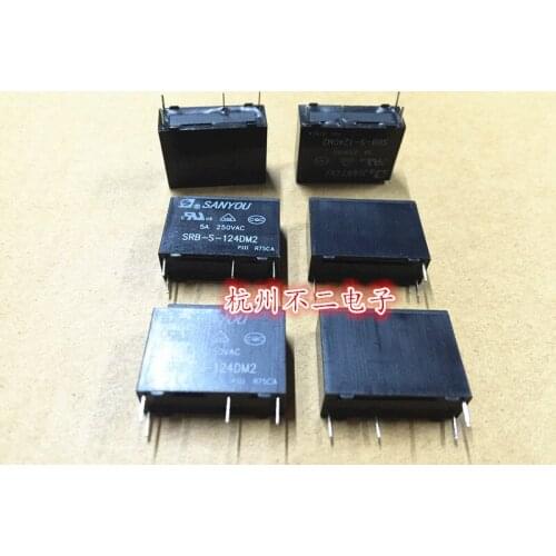 Relay SRB-S-124DM2 24VDC 4-pin set of normally open 5A250VAC