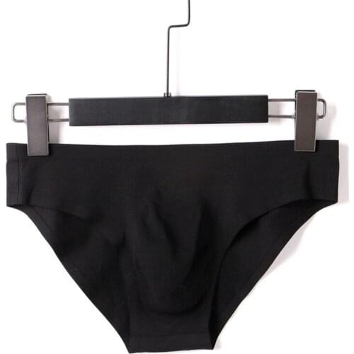 Sexy Men Underwear Modal Cotton Briefs Shorts Solid Seamless Panties Low Rise Pouch Underpants Cueca Calzoncillo Plus Size M-3XL