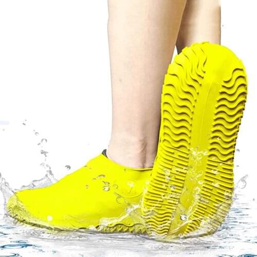 Silicone Waterproof Shoe Cover Reusable Shoe Anti-Dirty Cover Thickened Non-Slip Wear-Resistant Outdoor Portable Rain Boot Cover