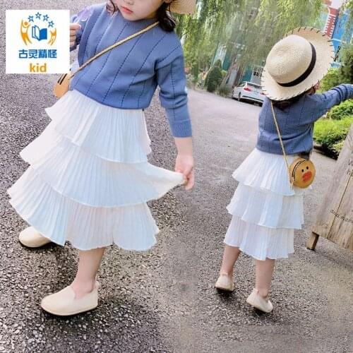 Girls Skirts Spring 2021 New Style Cake Skirt Fluffy Yarn Baby Summer Dress Children Chiffon Princess Skirts