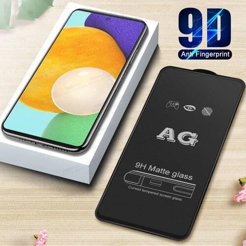 9D Full Glue Matte Protective Glass For Samsung Galaxy A52 A72 A32 5G A 52 73 32 Anti-Fingerprint Frosted Screen Protector Film