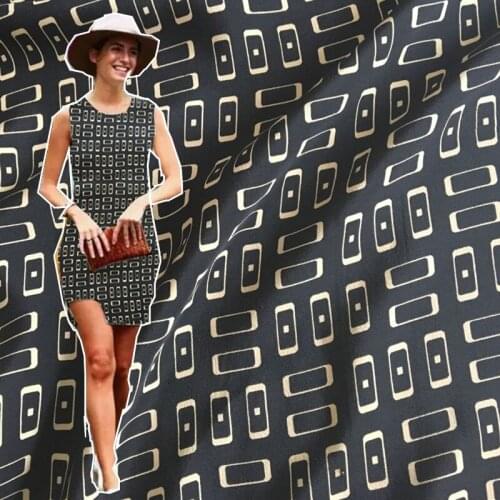 114cm silk crepe de chine fabric16mm abstract painting color dress clothing silk fabric wholesale silk cloth