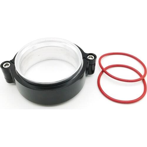 3" Turbo Dump Pipe Exhaust V-band Clamp CNC Aluminum with Flange Assembly