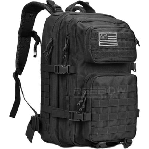 BOW-TAC Tactical Backpack Army 3 Day Assault Pack Waterproof Molle Bug Out Rucksacks Outdoor Hiking Camping Hunting