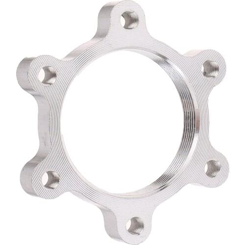 One Piece Brake Rotors Bike Bicycle Freewheel Threaded Hubs Disk Disc Brake Rotor 6Bolt Flange Adapter Bicycle Parts