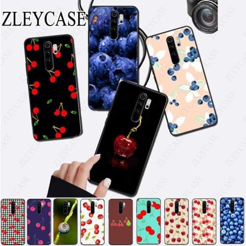 Lovely fruit blueberry cherry Soft Phone Case for redmi note8pro note7 note5 note6pro 7A 8A 8 note9s note 8t note9pro Cover