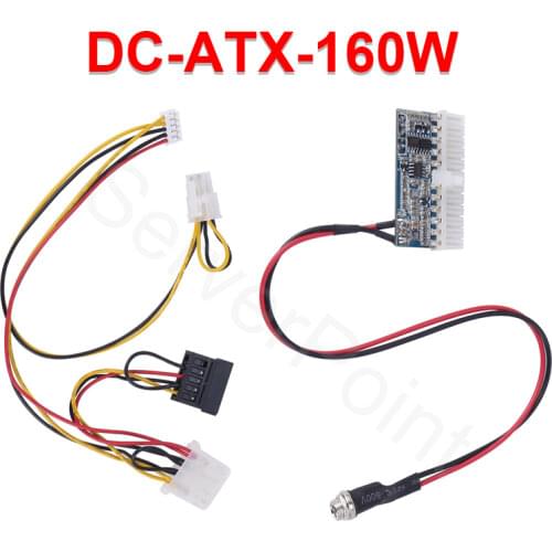 DC-ATX-160W high power 24pin DC ATX PSU 12V DC Input 160W Peak Output Switch DC-DC ATX Pico PSU MINI ITX PC Power Supply