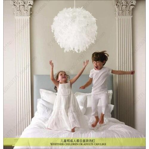 Feather Pendant LAMP 60CM Lighting lamps badminton pendant light ball feather lamp child ZA8179