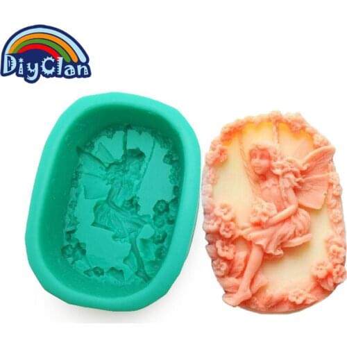 Fairy Swings Angel Silicone Molds For Soap Candle Chocolate Mould Handmade Soap Mold S0301TS