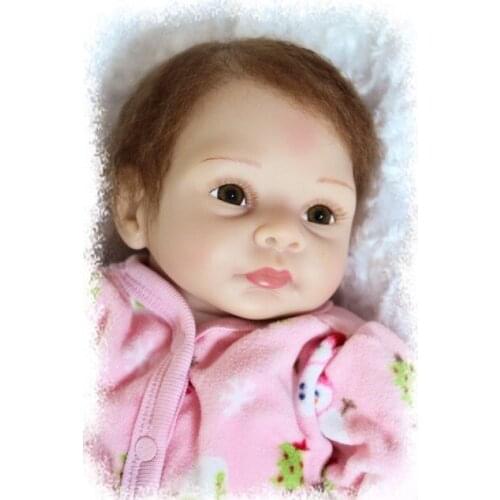 NEW hot sale lifelike reborn baby doll very soft silicone vinyl popular doll Christmas gift old gift like snow girl