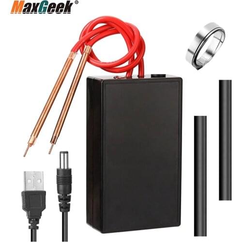 Maxgeek 6 Gears Adjustable Mini Spot Welding Machine with Type-C Quick-Release Pens Portable Spot Welder Machine Kit for 649A