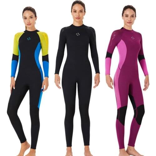 3MM Neoprene Wetsuit Men women Scuba deep diving suit spearfishing Snorkeling Surfing one piece set winter Cold-proof swimsuit