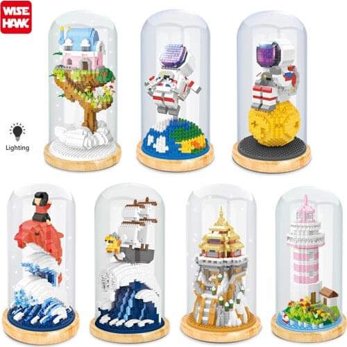 New Arrival 3D Castle Model Mini Building Blocks Educational Game Micro Bricks Diamond Size Particle Funny Kids Toy