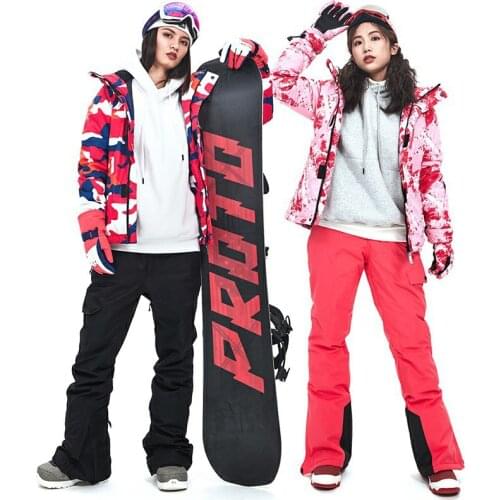 New Thick Warm Ski Suit Women Waterproof Windproof Skiing and Snowboarding Jacket Pants Set Female Snow Costumes Outdoor Coat