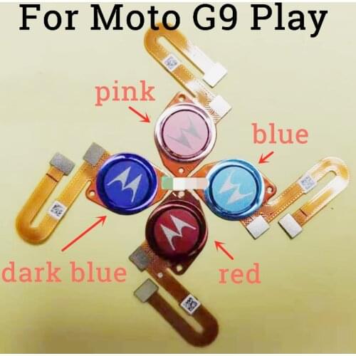 Original For Moto G9 play Home Finger Reader Fingerprint Reader Touch ID Sensor Return Key Home Button Flex Cable for g9 play