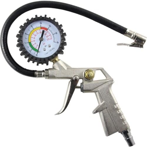 PROFESSIONAL AUTO TRUCK TYRE TIRE AIR INFLATOR DIAL PRESSURE METER GAUGE COMPRESSOR TOOL FOR CAR MOTORCYCLES