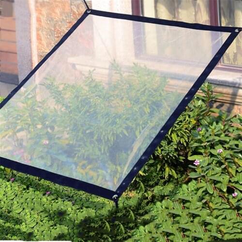 Transparent Tarpaulin Film PE Rainproof Shed Cloth Canopy Bird Proof Windshield Garden Thickened Plastic Film Windshield
