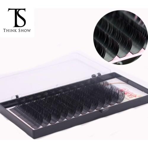 Thinkshow 3D Russia Volume Korea Silk Individual Lash Eyelash Extension Handmade Natural Long Individual Mink Lashes False Lash