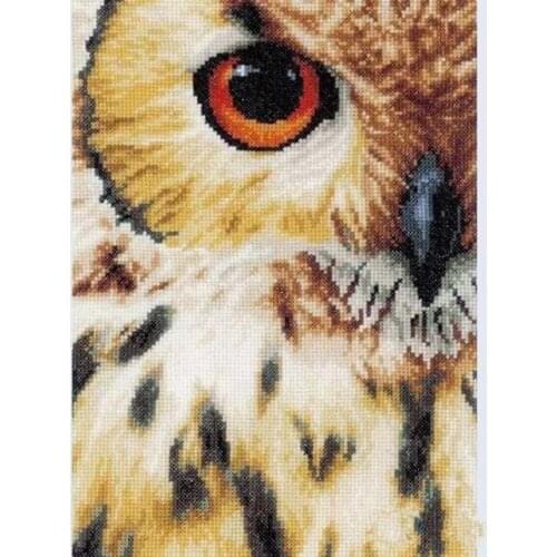 Counted Cross Stitch Kit Cross stitch RS cotton with cross stitchTeapot cake garden Lanarte owl