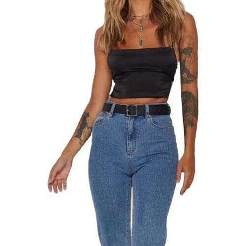 Sexy Womens Crop Tops Halter Backless Cross Bow Knot Tied Satin Solid Color Sleevelss Vest Party Clubwear Crop Top Hip Hop Camis