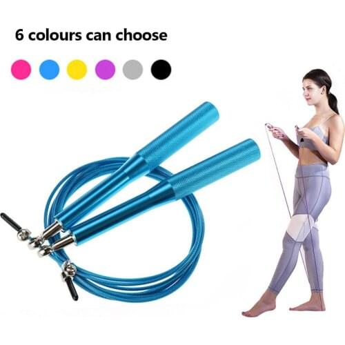 Speed Jump Rope Fitness Skipping Ropes Exercise Adjustable Workout Boxing MMA Training Crossfit Men Women Kids Gym Equipment