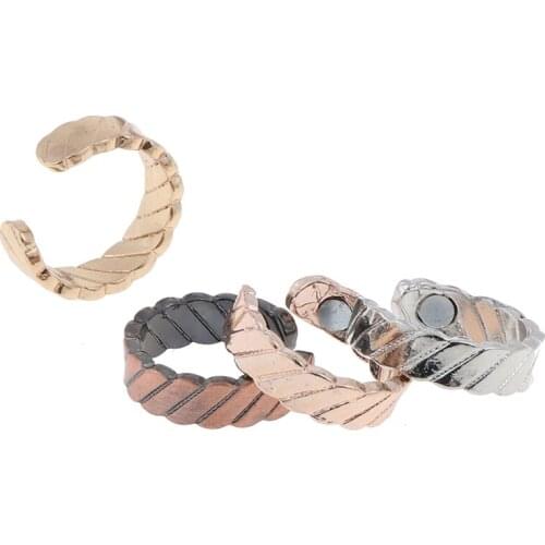 Titanium Anti Snore Ring Magnetic Therapy Acupressure Treatment Against Snoring Device Snore Stopper Finger Ring Sleeping Aid