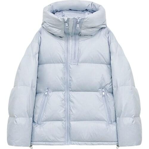 WSYORE Winter Jacket Women Casual Wild Thick Hooded Duck Down Jacket Warm Outwear Female Loose Student Down Coat NS2885