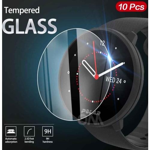 10Pcs 9H Premium Tempered Glass For Polar Watch Unite / Ignite Vantage V2 / V Screen Protector Film Accessories for Suunto Core