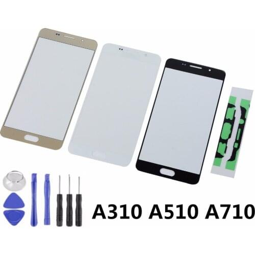 For Samsung A3 A5 A7 2016 A310 A310F A510 A510F A710 A710F Touch Screen Sensor LCD Display Digitizer Glass with Adhesive+Tools